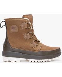 Sorel - Torino Ii Parc Shearling Velvet Tan Waterproof Boots - Lyst
