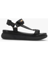 Daniel - Mazey Est93 Black Leather Flatform Sandals - Lyst