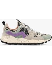 Flower Mountain - Yamano 3 Taupe Cipria Suede Trainers - Lyst
