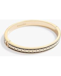 COACH - 6Mm Signature Enamel Hinge Bangle - Lyst