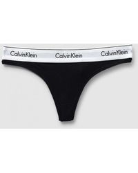 Calvin Klein - Ck Underwear Modern Cotton Mid Rise Thong - Lyst