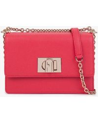 Furla Mini Ares Flame Leather Cross-body Bag - Red