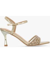 Daniel - Icris Metallic Strappy Mid Heel Sandals - Lyst
