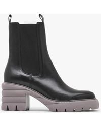 Kennel & Schmenger - Bump Black Leather Chelsea Ankle Boots - Lyst