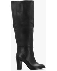 Daniel - Lottie High Block Heel Knee Boots - Lyst