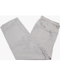 Daniel - Grey Satin Look Fisherman Trousers - Lyst