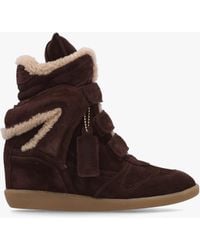 Bronx - Jae-Yy Shearling High Top Wedge Trainers - Lyst