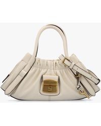Marc Jacobs - The Cristina Small Ivory Leather Satchel Bag - Lyst