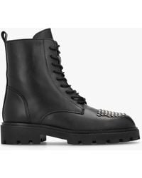 Alpe - Abode Black Leather Embellished Ankle Boots - Lyst