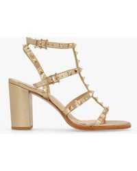 Daniel - Pitter Studded Block Heeled Sandals - Lyst