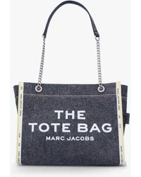 Marc Jacobs - The Denim Chain Medium Black Wash Tote Bag - Lyst