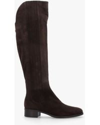 Daniel - Miele Dark Suede Knee Boots - Lyst