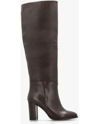 Daniel - Lottie High Block Heel Knee Boots - Lyst