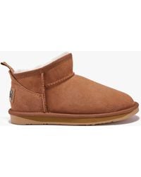 Australia Luxe - Cosy Ultra Short Tan Double Face Sheepskin Ankle Boots - Lyst