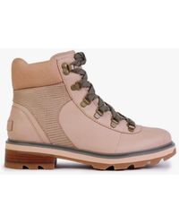 Sorel - Lennox Canoe Stone Leather Hiker Stkd Waterproof Boots - Lyst