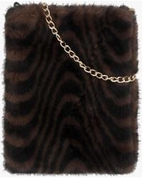 Daniel - Furry & Swirl Faux Fur Cross-Body Bag - Lyst
