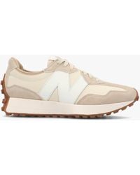 New Balance - 327 Leather & Suede Trainers - Lyst
