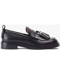 See By Chloé - Skyie Black Calf Leather Loafers - Lyst