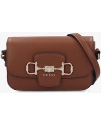 Guess - Janie Convertible Cognac Cross-Body Bag - Lyst