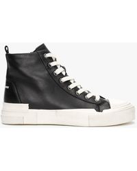 Ash Ghilby Bis Black Leather High Top Trainers
