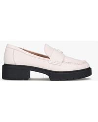 COACH - Leah Leather Loafer (Chalk) Shoes - Lyst
