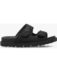 Daniel - York Woven Straw Two Bar Chunky Mules - Lyst
