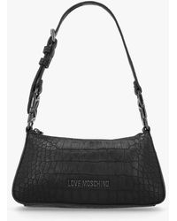 Love Moschino - Moc Croc Shoulder Bag - Lyst