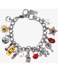 Marc Jacobs - The Crystal Trinket Charm Multi Bracelet - Lyst
