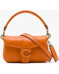 COACH - Pillow Tabby 18 Sun Orange Leather Shoulder Bag - Lyst