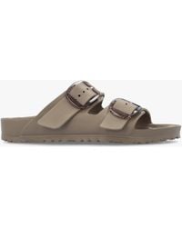 Birkenstock - Arizona Big Buckle Eva Taupe Two Bar Mules - Lyst
