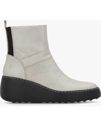 Fly London - Doxe Leather Wedge Ankle Boots - Lyst