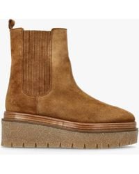 Alpe - Alpie Tan Suede Crepe Sole Chelsea Boots - Lyst