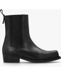 Daniel - Square Toe Stacked Heel Chelsea Boots - Lyst