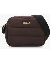 Barbour - Monaco Baffle Quilted Truffle Cross-Body Bag - Lyst