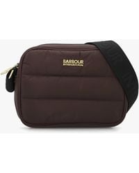 Barbour - Monaco Baffle Quilted Truffle Cross-Body Bag - Lyst