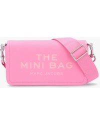 Marc Jacobs - The Leather Mini Petal Pink Cross-body Bag - Lyst