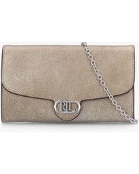 Ralph Lauren - Medium Adair 20 Transition Silver Leather Cross-body Bag - Lyst