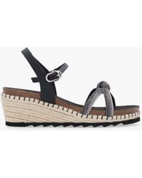 Daniel - Iknot Diamante Knot Low Wedge Sandals - Lyst