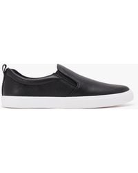 Lauren by Ralph Lauren - Haddley Black Tumbled Leather Trainers - Lyst