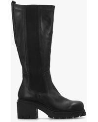 Daniel - Erre Block Heel Knee Boots - Lyst