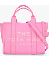 Marc Jacobs - The Leather Small Pink Petal Tote Bag - Lyst