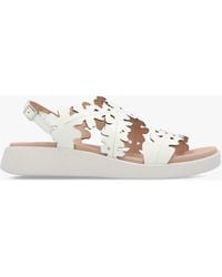 Wonders - Mar 51 Off Leather Floral Sandals - Lyst