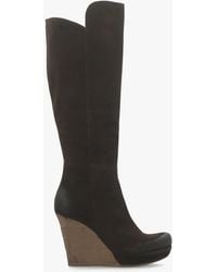 Daniel - Wisdom Knee High Wedge Boots - Lyst