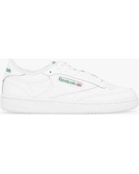 Reebok - Club C 85 Cloud Metallic Leather Tennis Trainers - Lyst