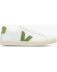Veja - Esplar Logo Extra Kiwi Leather Trainers - Lyst