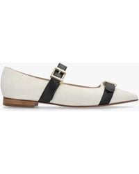Daniel - Nancy White Leather Pointed Toe Pumps - Lyst