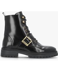 Barbour - Ouseburne Glace Leather Biker Boots - Lyst