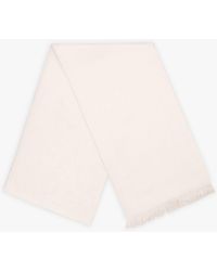 COACH - Bias Signature C Chalk Wool Mix Oblong Scarf - Lyst