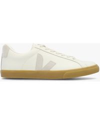 Veja - Esplar Logo Pure Natural Leather Trainers - Lyst