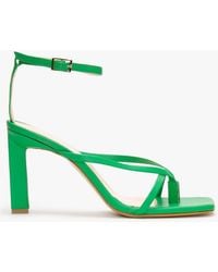 Daniel - Aricky Green Leather Strappy Heeled Sandals - Lyst